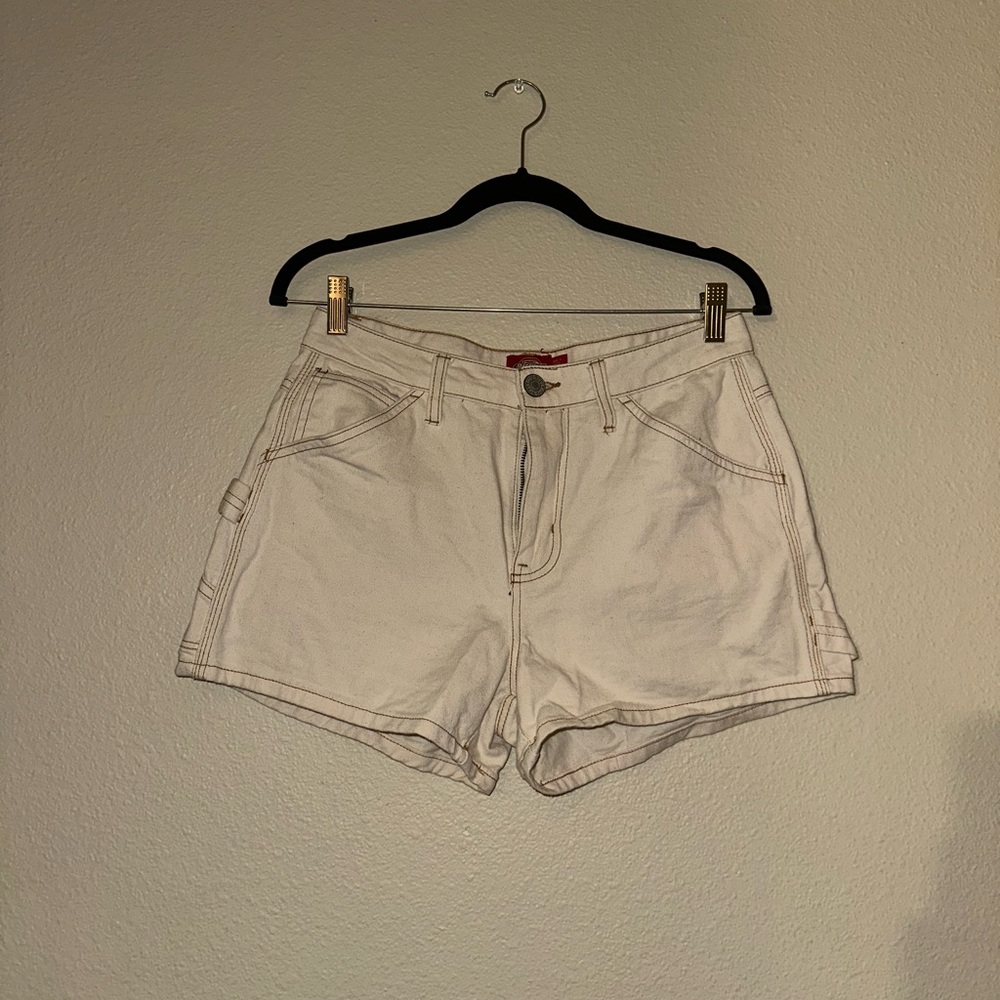 Dickies Women's Off-White Jean Shorts